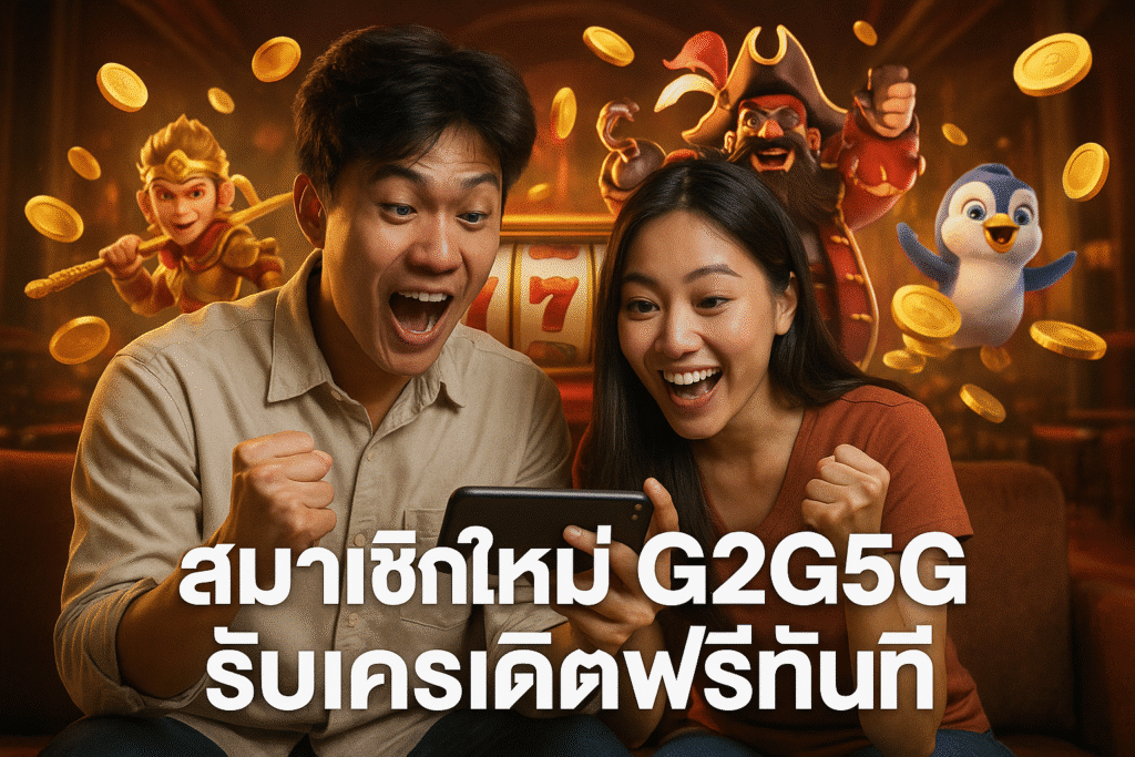 สมาชิกใหม่ G2G5G รับเครดิตฟรีทันที